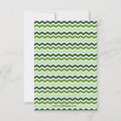 Green Leaaath Wreath Zickzack - 3x5 Save the Date (Rückseite)