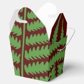 Green Leaf Brown Take Out Gevor Box Geschenkschachtel (Geöffnet)