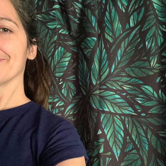 Green Leaf Duschvorhang