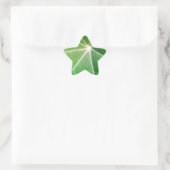 GREEN LEAF Frisches gesundes Geschenk Stern-Aufkleber (Tasche)