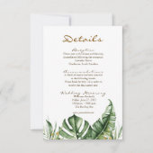 Green Leaf Greenerity Hochzeitskarten Dankeskarte (Vorderseite)