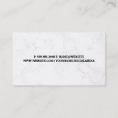 Green Leaf Logo | Marmor Visitenkarte (Rückseite)