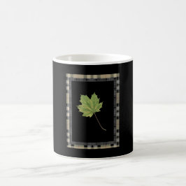 GREEN LEAF MOTIF KAFFEETASSE