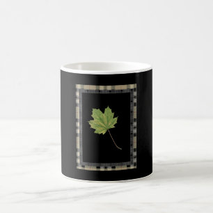 GREEN LEAF MOTIF KAFFEETASSE
