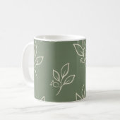 Green Leaf Mug | Coffee Mug Kaffeetasse (Vorderseite Links)