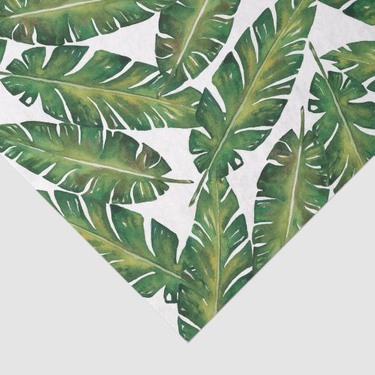 Green Leaf Muster 4 Seidenpapier (Ausschnitt)