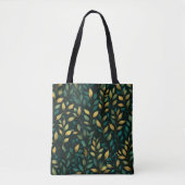 Green Leaf Muster Tasche (Vorderseite)