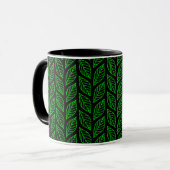 Green Leaf Muster Tasse (Vorderseite Links)