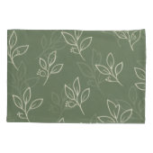 Green Leaf Pillowcase Set Kissenbezug (Rückseite-Links)