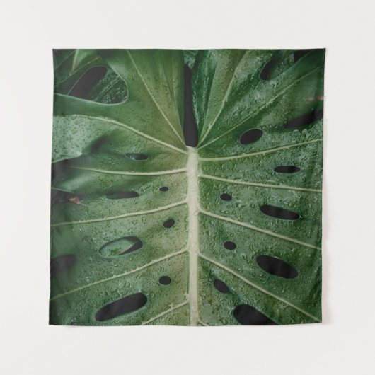 Green leaf plant wandteppich (Vorderseite)