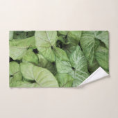 Green Leaf Print Handtuch (Handtuch)