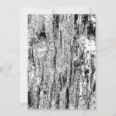 GREEN LEAF SCHWARZE BARK GLÜCKLICH GEBURTSTAGEINLA EINLADUNG (Rückseite)