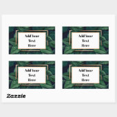 Green Leaf Shipping Labels Rechteckiger Aufkleber (Blatt)