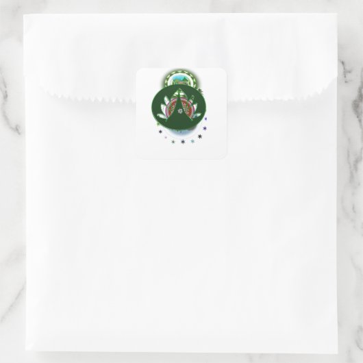 Green Leaf Sticker (Tasche)