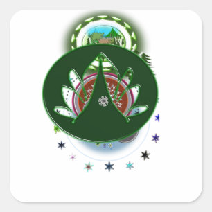 Green Leaf Sticker