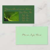 Green Leaf Swirl Visitenkarte (Vorne/Hinten)