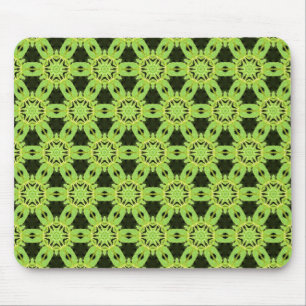 Green Leaf Terrazzo Muster Mousepad