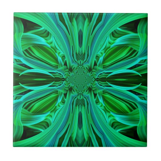 Green Leaf Tile Fliese (Vorderseite)