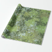 Green Leaf Trees With Blue Sky Peaking Through Art Geschenkpapier (Ungerollt)