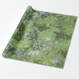 Green Leaf Trees With Blue Sky Peaking Through Art Geschenkpapier