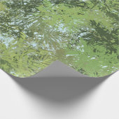 Green Leaf Trees With Blue Sky Peaking Through Art Geschenkpapier (Ecke)