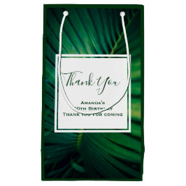 Green Leaf Tropical Forest Nature Foto Vielen Dank Kleine Geschenktüte