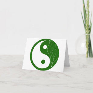 Green Leaf Yin Yang Karte