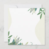 Green Leafy Niedlich Safari Animals Thema Kinderdu (Rückseite)