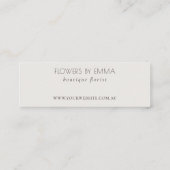 Green Leafy Tropical Foliage Vielen Dank für Ihre Mini Visitenkarte (Rückseite)