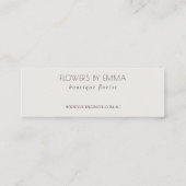 Green Leafy Tropical Foliage Vielen Dank für Ihre Mini Visitenkarte (Rückseite)