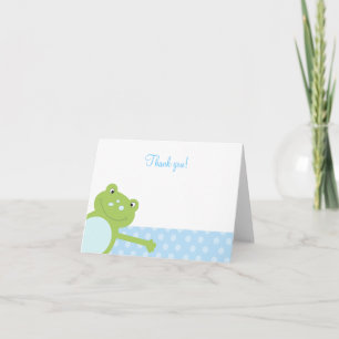 Green Leap Frog geklappt Vielen Dank, dass Sie (bl Dankeskarte