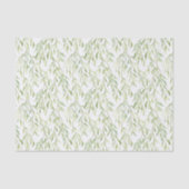 Green Leaves Birthday Seidenpapier (Vorderseite)