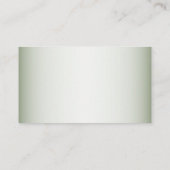 Green Leaves Black Olive Elegant Wedding Detail Begleitkarte (Rückseite)