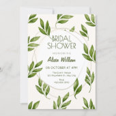 Green Leaves  Einladung (Vorderseite)