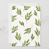 Green Leaves  Einladung (Rückseite)