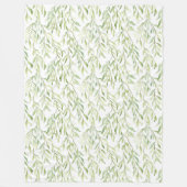 Green Leaves Fleecedecke (Vorderseite)