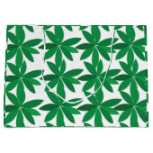Green Leaves Foliage Große Geschenktüte (Vorderseite)