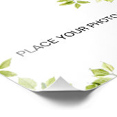 Green leaves fotodruck (Ecke)