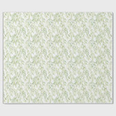 Green Leaves Geschenkpapier (Flach)