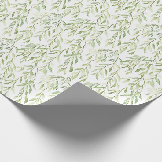 Green Leaves Geschenkpapier (Ecke)
