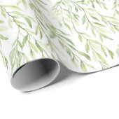 Green Leaves Geschenkpapier (Rolleneckpunkt)