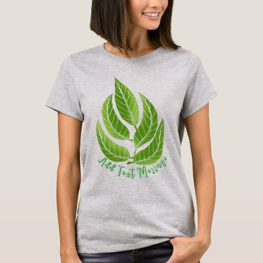 Green Leaves Leaf T-Shirt (Vorderseite)