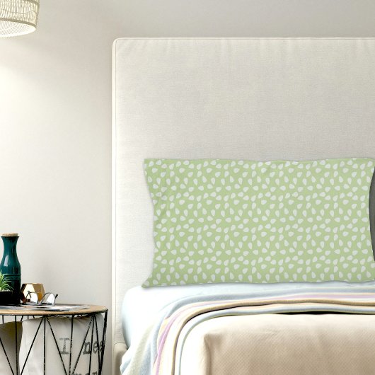 Green Leaves Pattern Pillowcase Kissenbezug