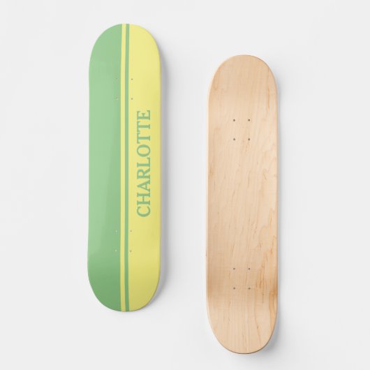 Green & Lemon Skateboard (Vorderseite)