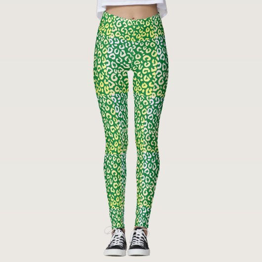 Green Leopard Leggings (Vorderseite)