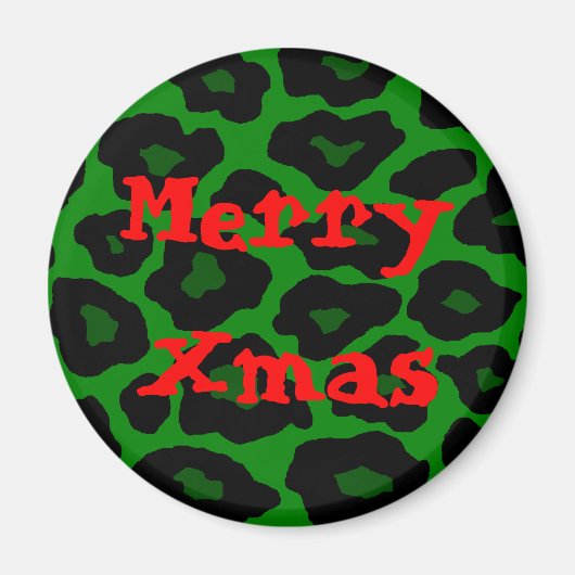 Green Leopard Magnet (Vorne)