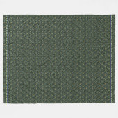 Green Leopard mit Jewelen-Lilie Fleecedecke (Vorderseite (Horizontal))