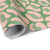 Green Leopard Print Geschenkpapier (Rolleneckpunkt)