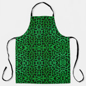 Green Leopard Print Schürze (Vorderseite)