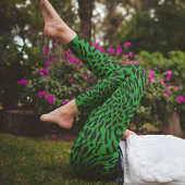 Green Leopard Safari Print Leggings